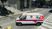 Ford Transit Polish Ambulance for GTA 4 miniature 2