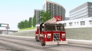 Pierce Firetruck Ladder SA Fire Department для GTA San Andreas миниатюра 5