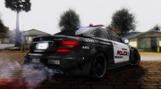 Mercedes-Benz C 63 AMG Black Series Police para GTA San Andreas miniatura 6
