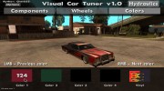 Visual Car Tuner v1.0 для GTA San Andreas миниатюра 4