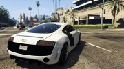 2011 Audi R8 GT для GTA 5 миниатюра 4