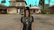 Criss Angel Skin для GTA San Andreas миниатюра 1