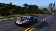 2015 McLaren 650 S GT3 v1.06 для GTA 5 миниатюра 4