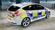 Swedish Ford Focus 2013 Police car para GTA 4 miniatura 5