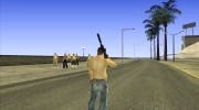 Бежевая кожаная куртка для GTA San Andreas миниатюра 3