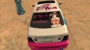 Toyota Altezza Love Live Itasha для GTA San Andreas миниатюра 4
