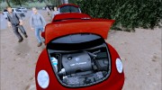 VW Beetle (A4) 1.6 Turbo 1997 для GTA San Andreas миниатюра 9
