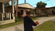 Красная кепка с банданой для GTA San Andreas миниатюра 2