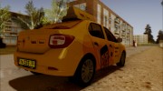 Renault Logan 2017 Яндекс Такси для GTA San Andreas миниатюра 4