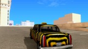 Zebra Cabbie для GTA San Andreas миниатюра 3