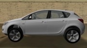2011 Opel Astra для GTA Vice City миниатюра 2