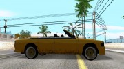 Taxi Cabrio для GTA San Andreas миниатюра 5
