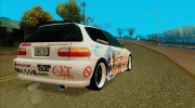 Honda Civic EG6 - Clannad Itasha para GTA San Andreas miniatura 2