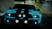 Ford Mustang Shelby GT500 2013 v1.0 для GTA San Andreas миниатюра 8