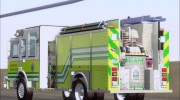 Pierce Arrow XT Miami Dade Fire Department Engine 45 для GTA San Andreas миниатюра 7