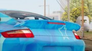 Porsche 911 Turbo Blue Star для GTA San Andreas миниатюра 5