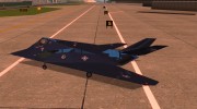 Lockheed F-117A Nighthawk для GTA San Andreas миниатюра 2