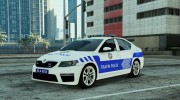 Škoda Octavia 2016 Yeni Türk Trafik Polisi para GTA 5 miniatura 1