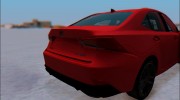 Lexus IS (XE30) 200T F Sport 2017 для GTA San Andreas миниатюра 3