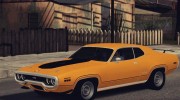 1972 Plymouth GTX для GTA San Andreas миниатюра 2