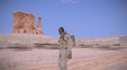Ghost Desert Soldier Dark Mask with Backpack для GTA San Andreas миниатюра 10