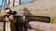 Снайперская винтовка AW L115A1 с глушителем v4 для GTA 4 миниатюра 3