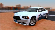 2013 Dodge Charger Red County sheriffs office для GTA San Andreas миниатюра 1