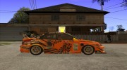 Subaru Impreza D1 WRX Yukes Team Orange for GTA San Andreas miniature 5
