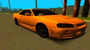 1999 Nissan Skyline GTR-34 V-spec para GTA San Andreas miniatura 1