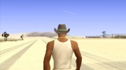 Ковбойская шляпа из GTA Online v3 для GTA San Andreas миниатюра 4