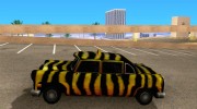 Zebra Cabbie для GTA San Andreas миниатюра 2