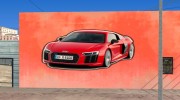 Audi R8 Wall Grafiti для GTA San Andreas миниатюра 5