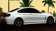 BMW 4 Series Coupe M Sport 2014 для GTA San Andreas миниатюра 4