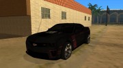 Chevrolet Camaro ZL1. для GTA San Andreas миниатюра 1