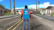 Футболка pepsi para GTA San Andreas miniatura 4