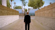 Парень в чёрном костюме HD GTA Online para GTA San Andreas miniatura 5