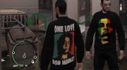 Bob Marley Sweater para GTA 4 miniatura 2