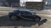 2017 Bugatti Chiron 1.6a для GTA 5 миниатюра 8