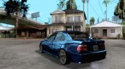 BMW 5-er E39 v2 для GTA San Andreas миниатюра 3