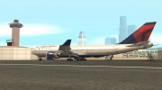 Boeing 747-400 Delta Airlines para GTA San Andreas miniatura 2