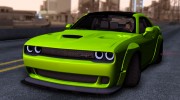 Dodge Challenger Hellcat Liberty Walk LB Performance для GTA San Andreas миниатюра 4