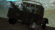 УАЗ 69 пикап для GTA San Andreas миниатюра 3