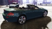 BMW M6 Convertible for GTA 4 miniature 5