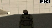 Скин FBI для GTA San Andreas миниатюра 2
