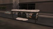 Winter Bustop для GTA San Andreas миниатюра 2