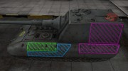 Качественные зоны пробития для JagdPz E-100 para World Of Tanks miniatura 2
