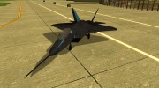 YF-22 Black para GTA San Andreas miniatura 1