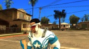 Капитан Америка Сэм Уилсон para GTA San Andreas miniatura 4