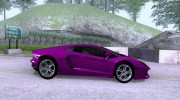 Lamborghini Aventador LP700 for GTA San Andreas miniature 4