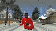 Красная куртка Санта Клауса для GTA San Andreas миниатюра 3